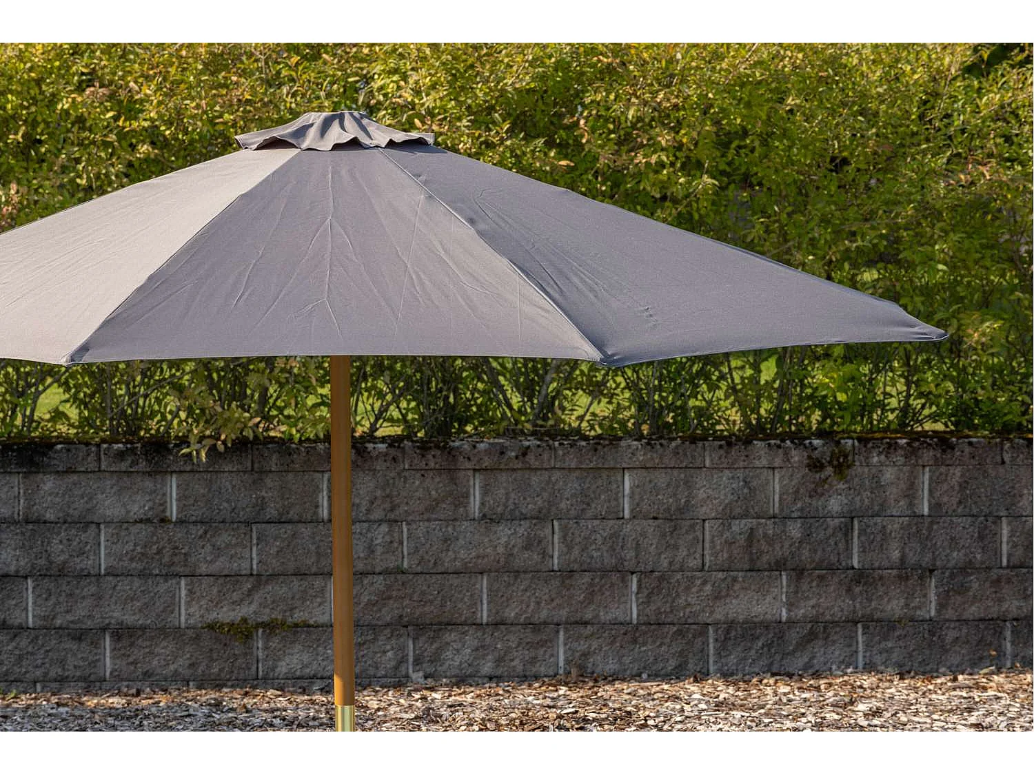 Parasol en Bois "Ixos" 300cm Gris