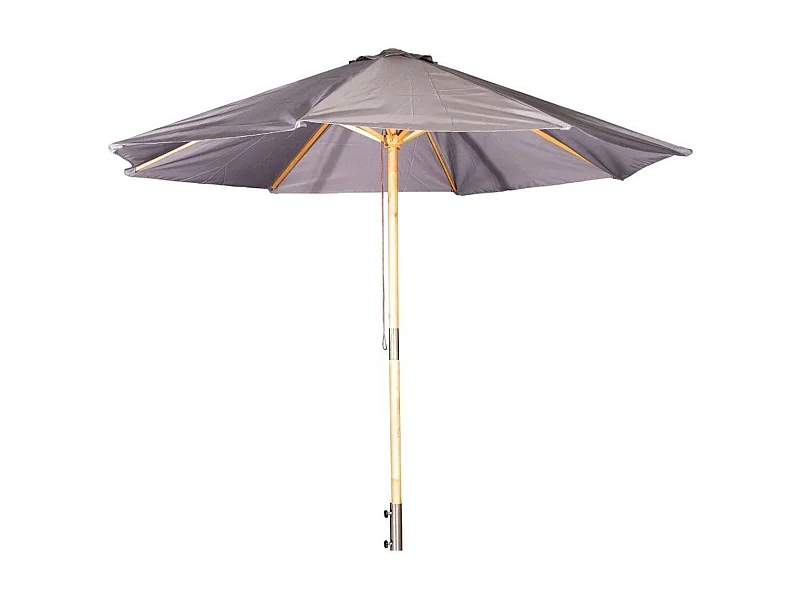 Parasol en Bois "Ixos" 300cm Gris