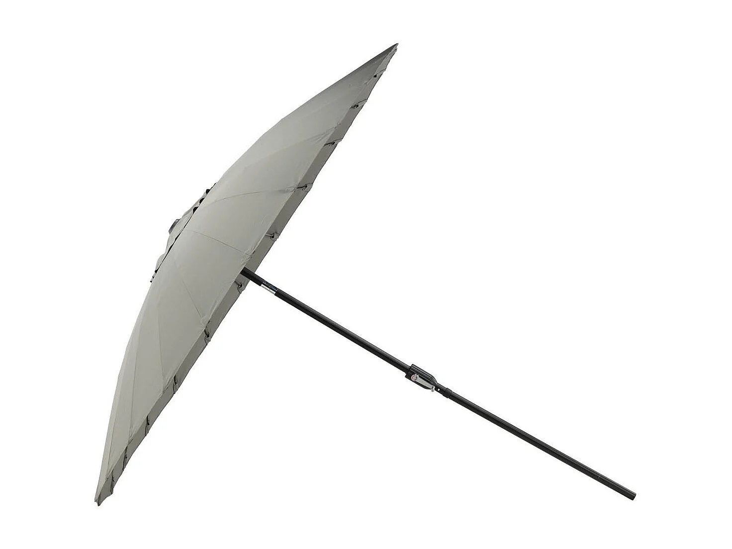 Palmetto parasol met kantelfunctie grijs.