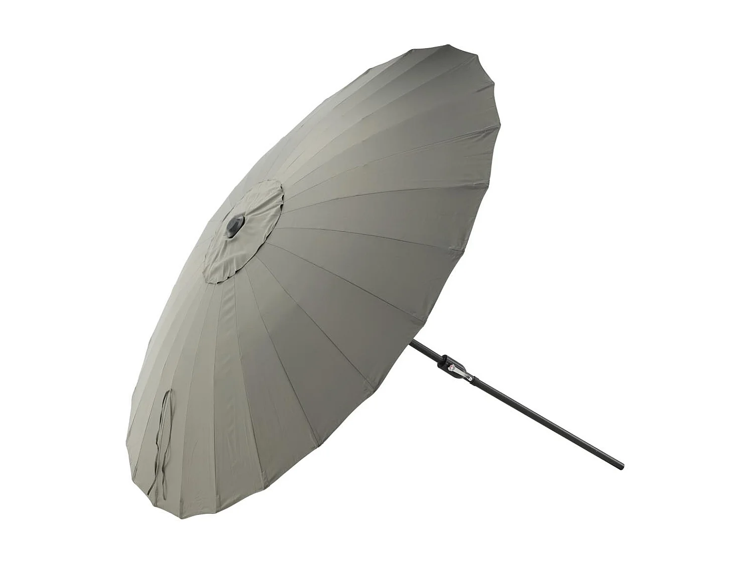 Palmetto parasol met kantelfunctie grijs.