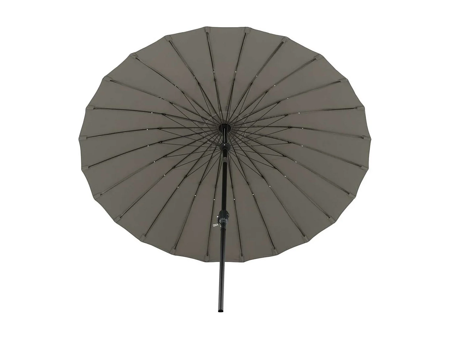 Palmetto parasol met kantelfunctie grijs.