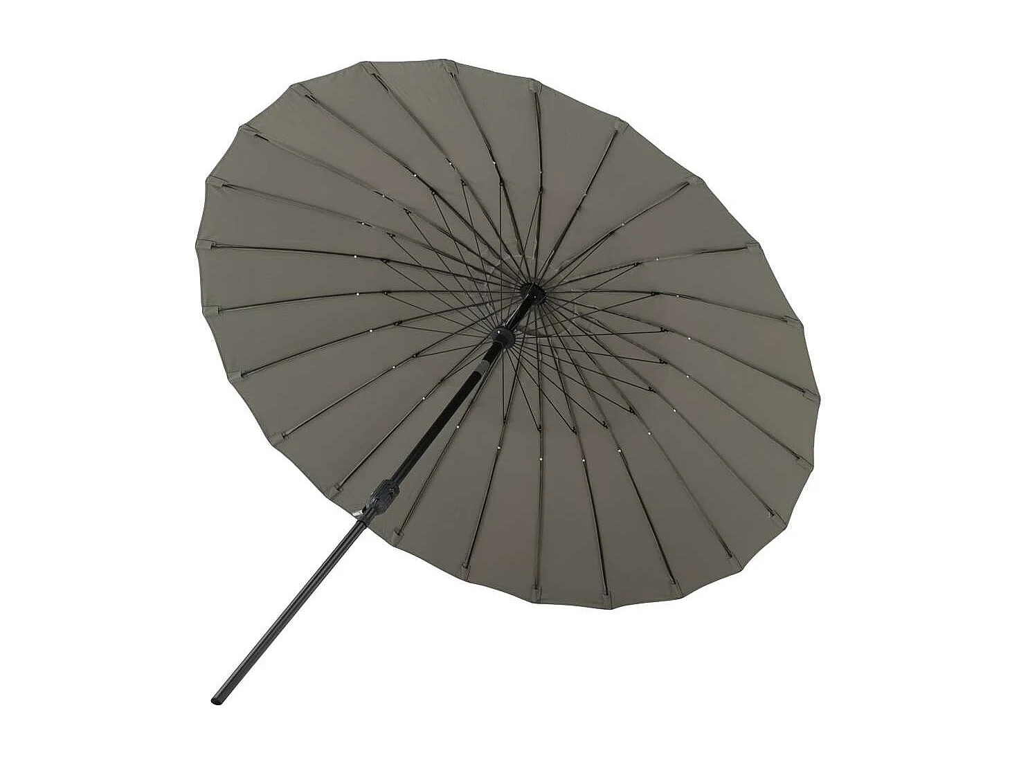 Palmetto parasol met kantelfunctie grijs.