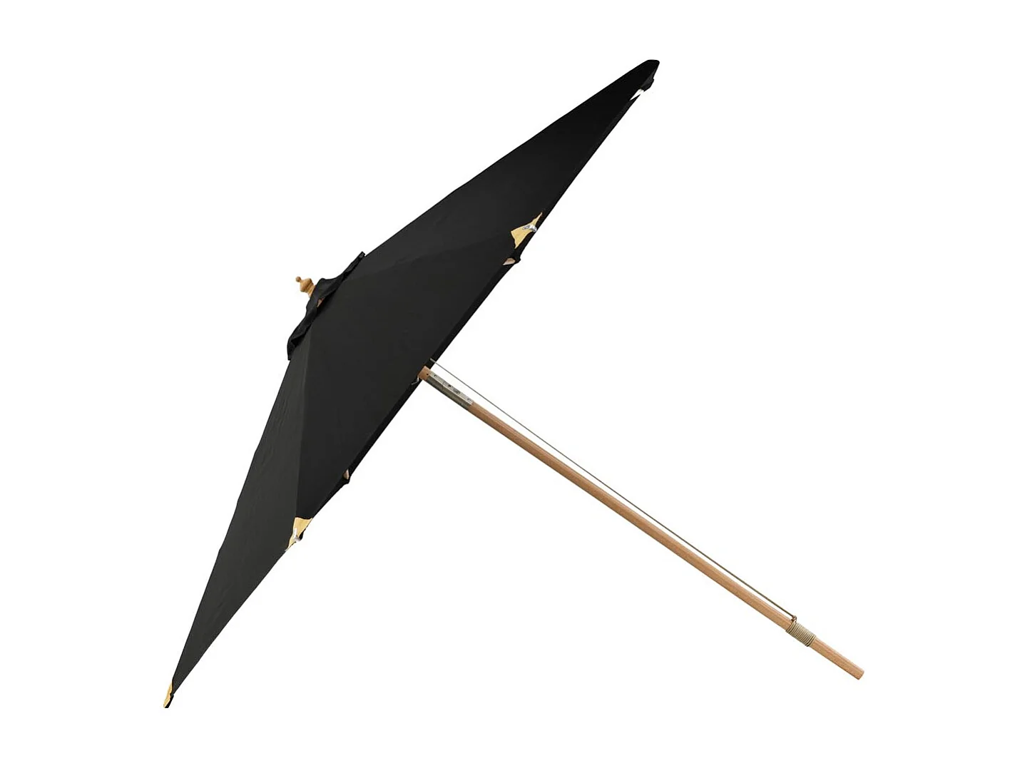 Nypo parasol met kantelfunctie zwart.
