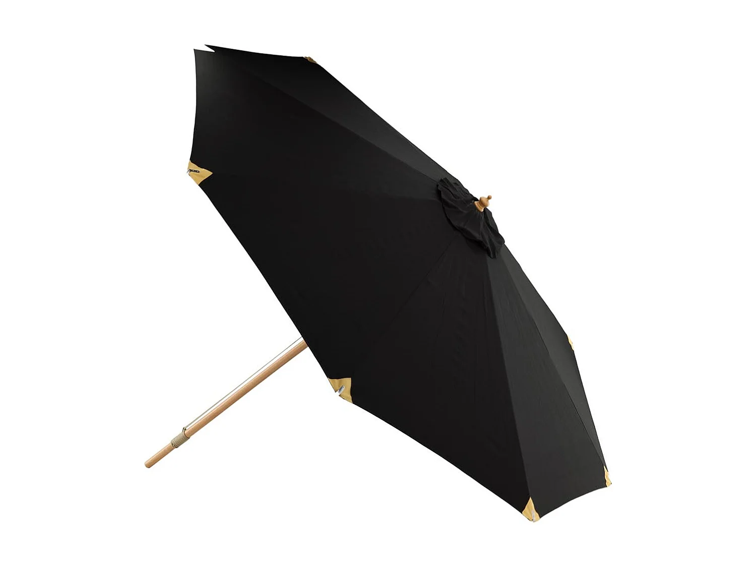 Nypo parasol met kantelfunctie zwart.