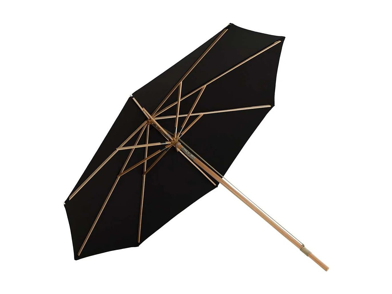 Nypo parasol met kantelfunctie zwart.