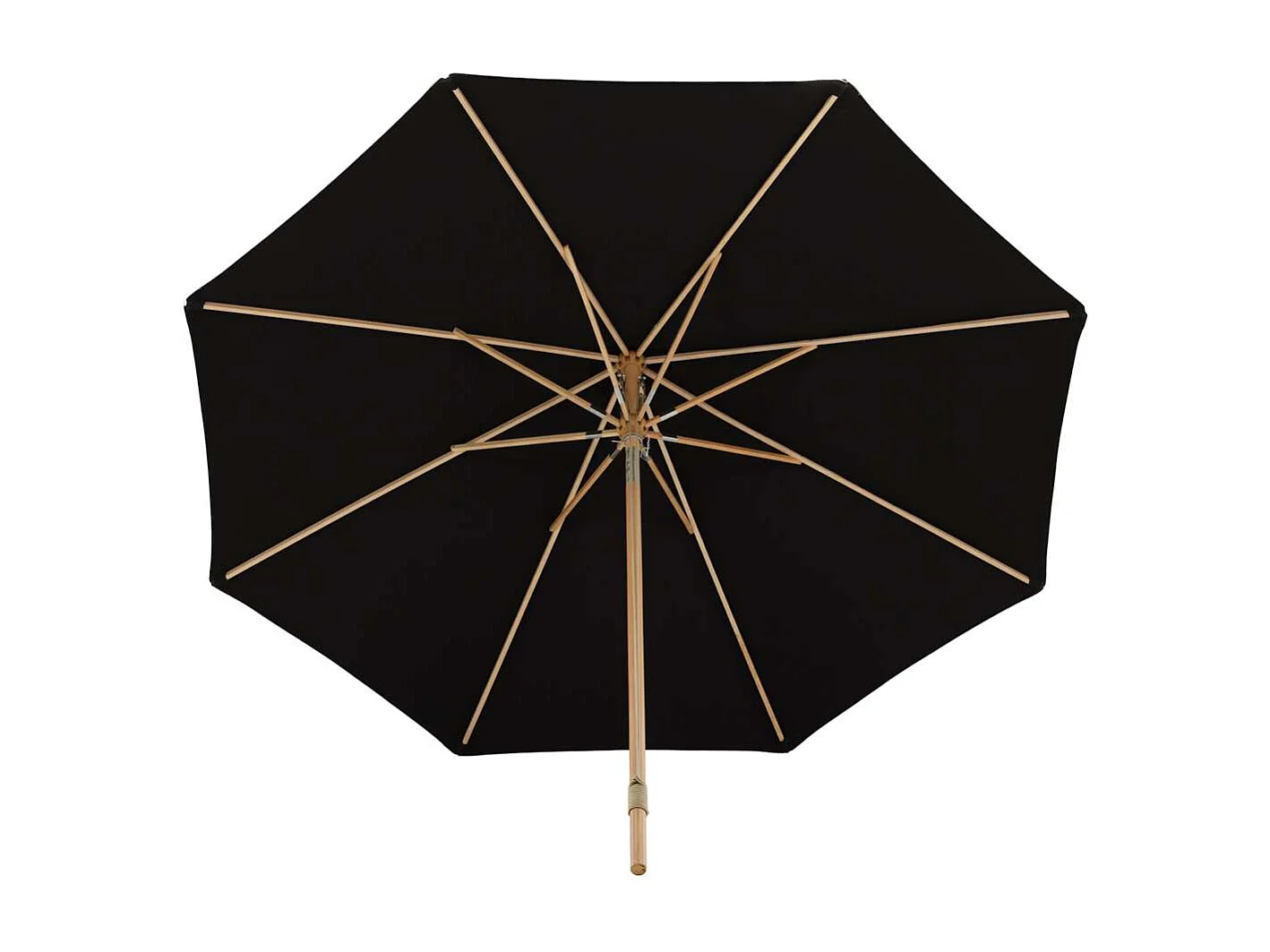 Nypo parasol met kantelfunctie zwart.