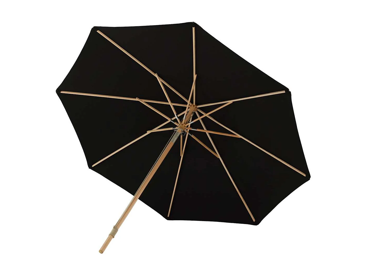Nypo parasol met kantelfunctie zwart.