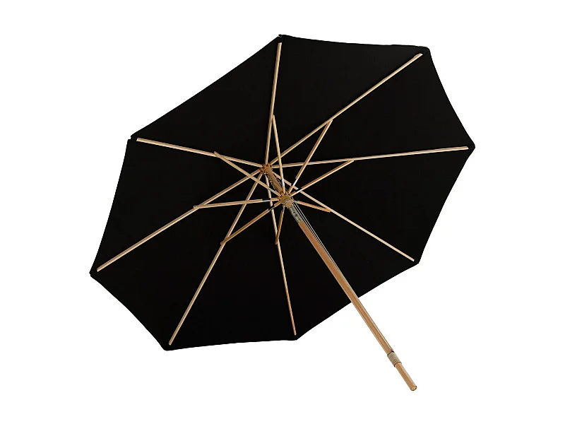 Parasol en Bois "Nypo" 330cm Noir