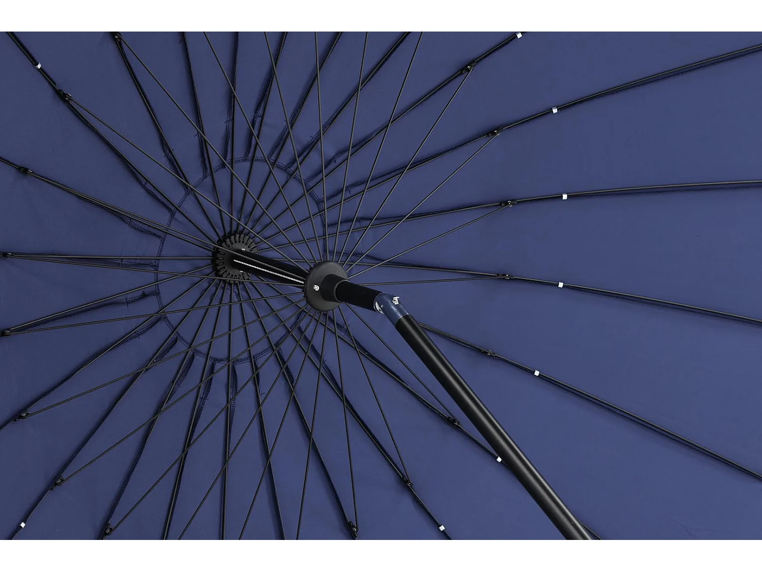 Palmetto parasol met kantelfunctie blauw.