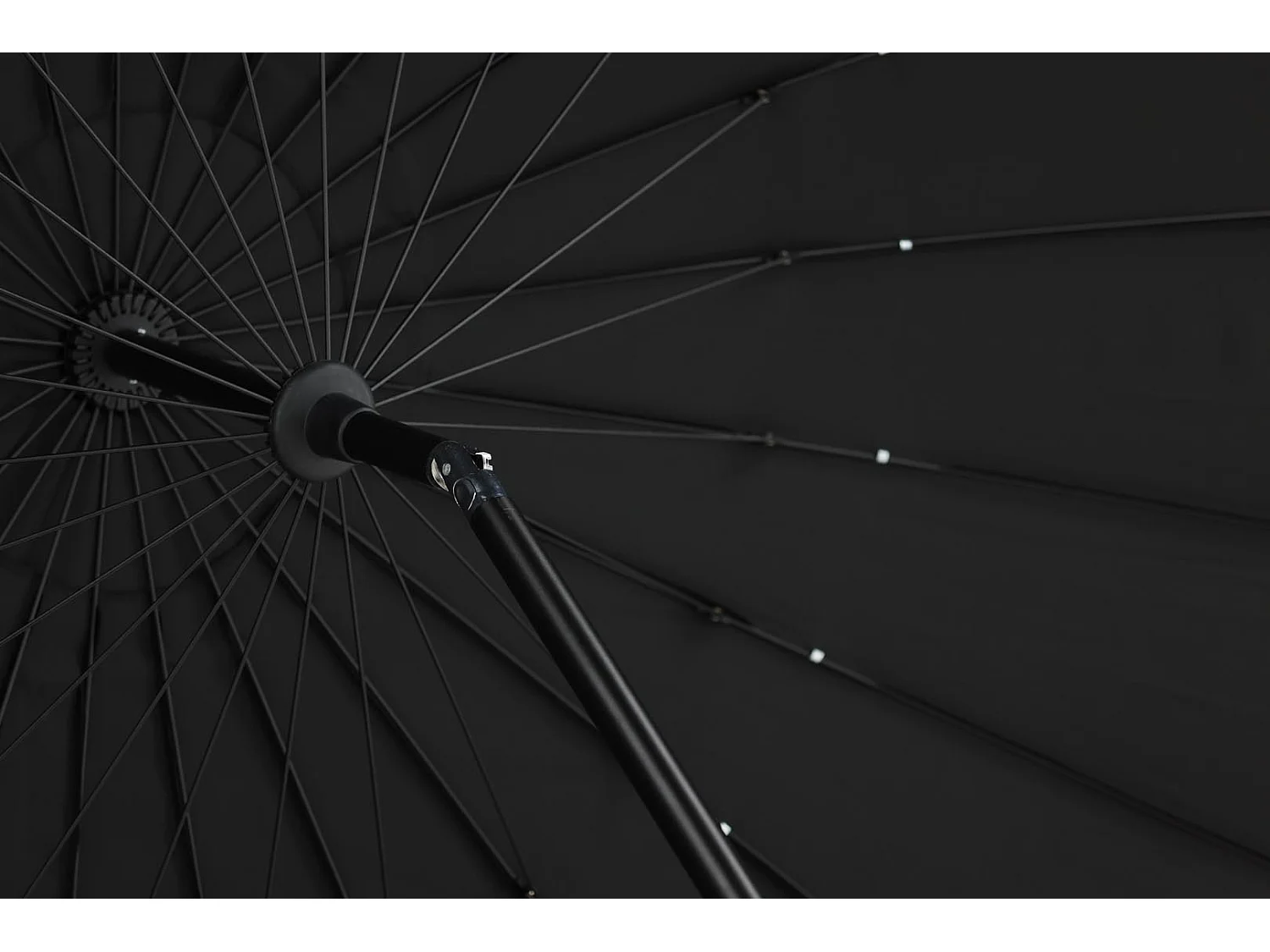 Parasol Design "Palmetto" 270cm Noir