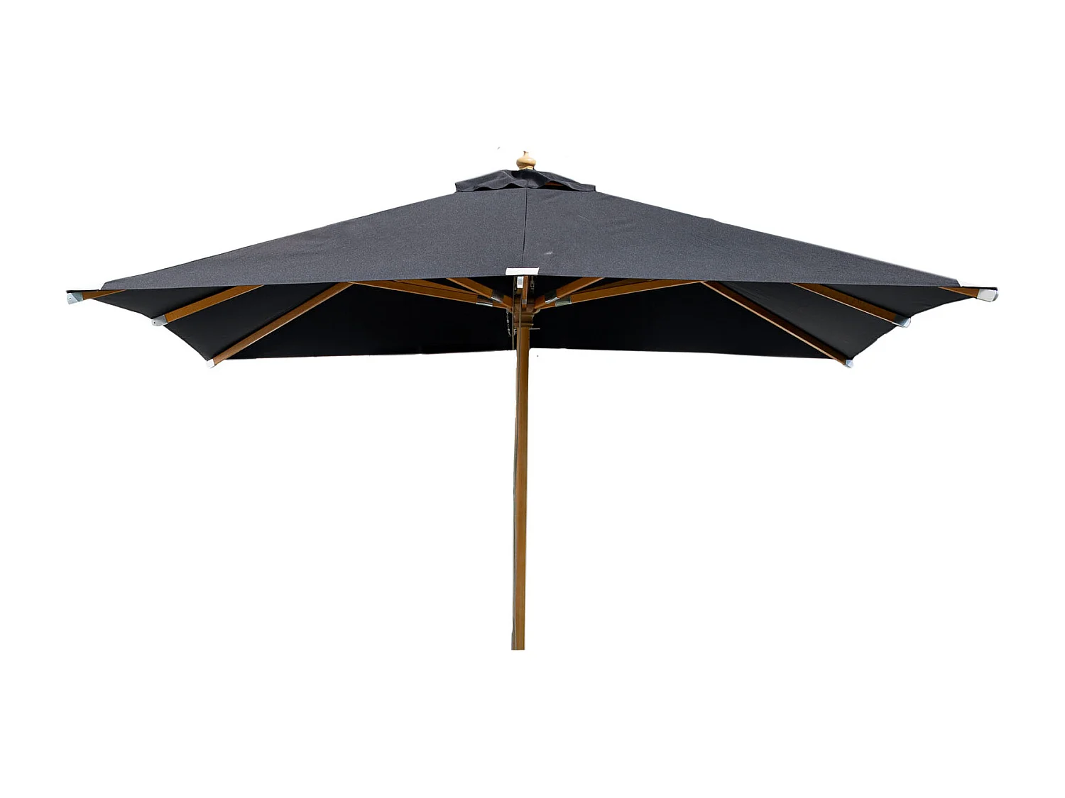 Parasol en Bois "Naxos" 300cm Noir