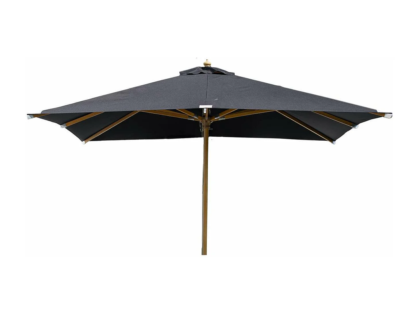 Parasol en Bois "Naxos" 300cm Noir