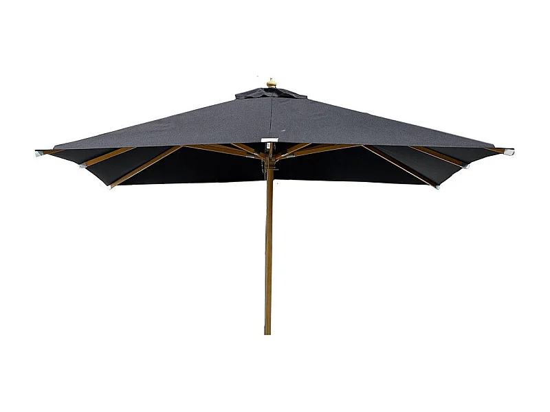 Parasol en Bois "Naxos" 300cm Noir