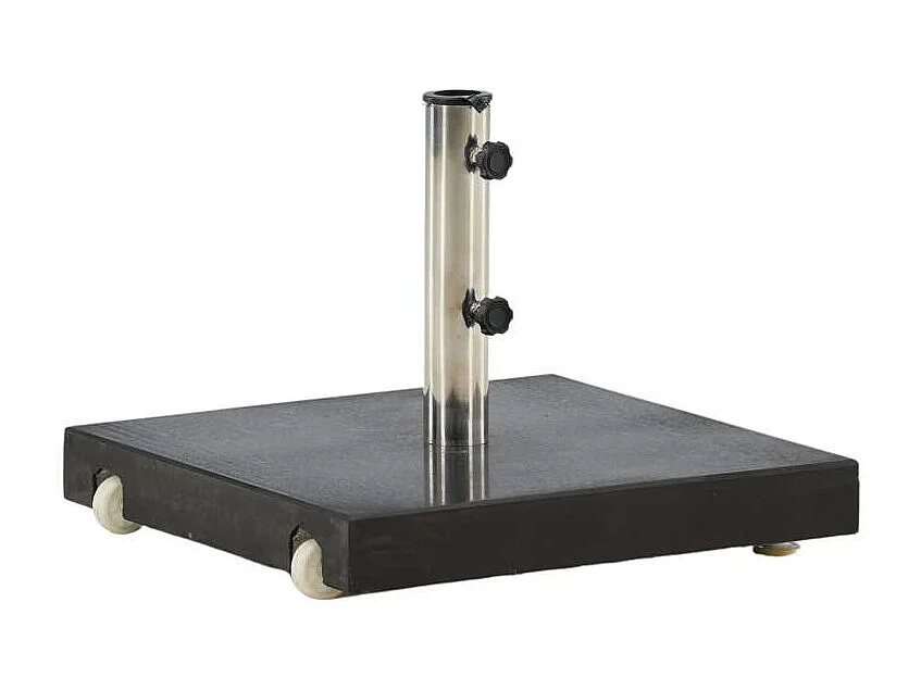 Pied de Parasol Carré en Granite "Stathera" 50cm Gri