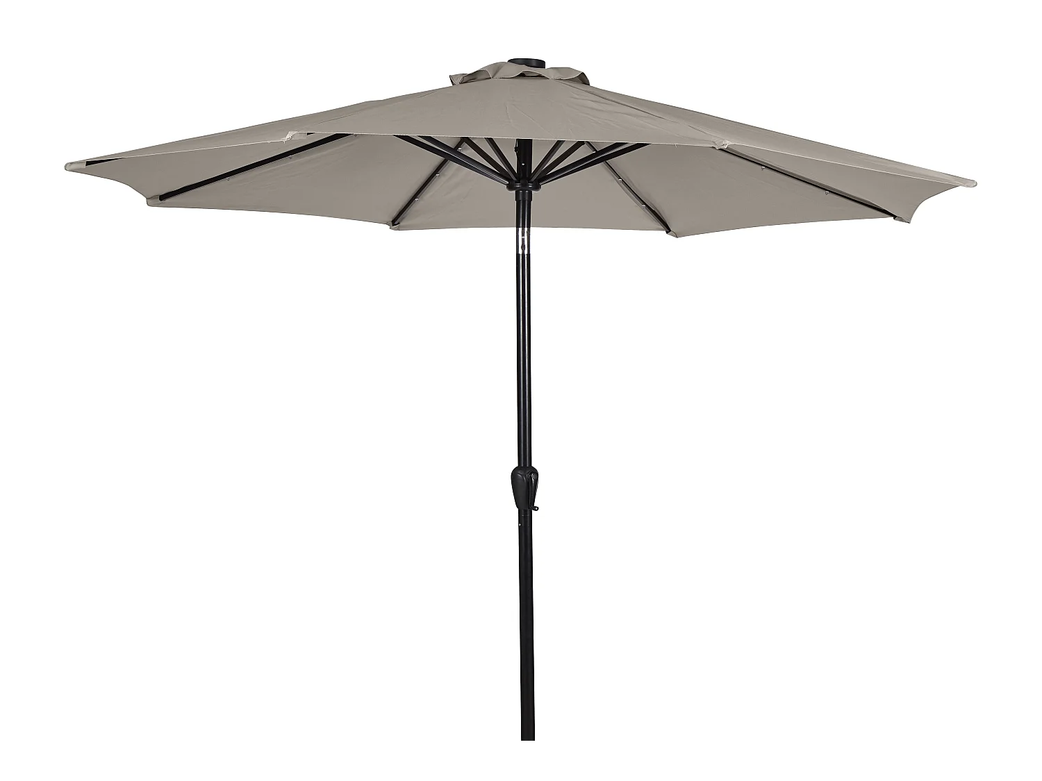 Felix Parasol avec manivelle, fonction d'inclinaison, Ø 3 m, gris.