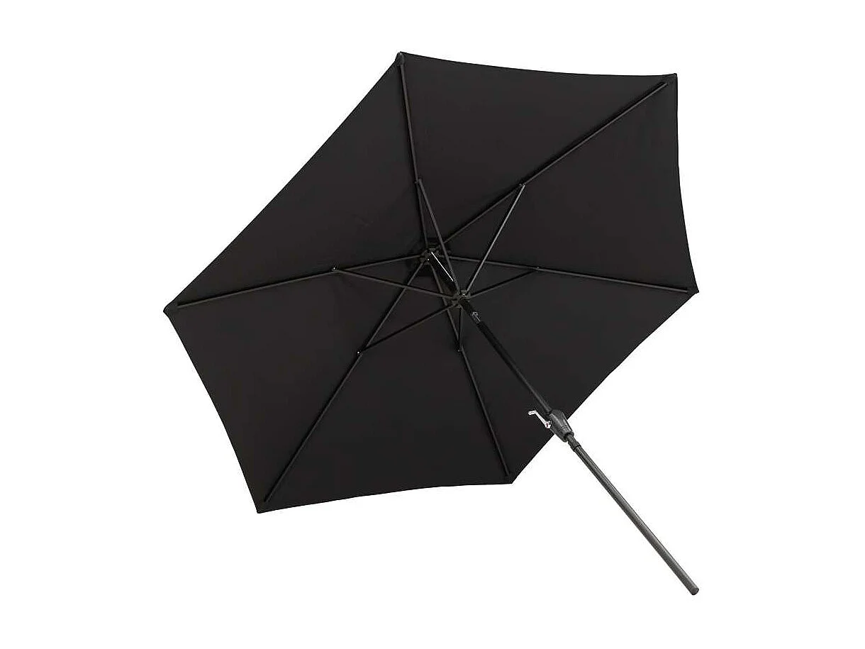 Leeds parasol zwartgrijs.