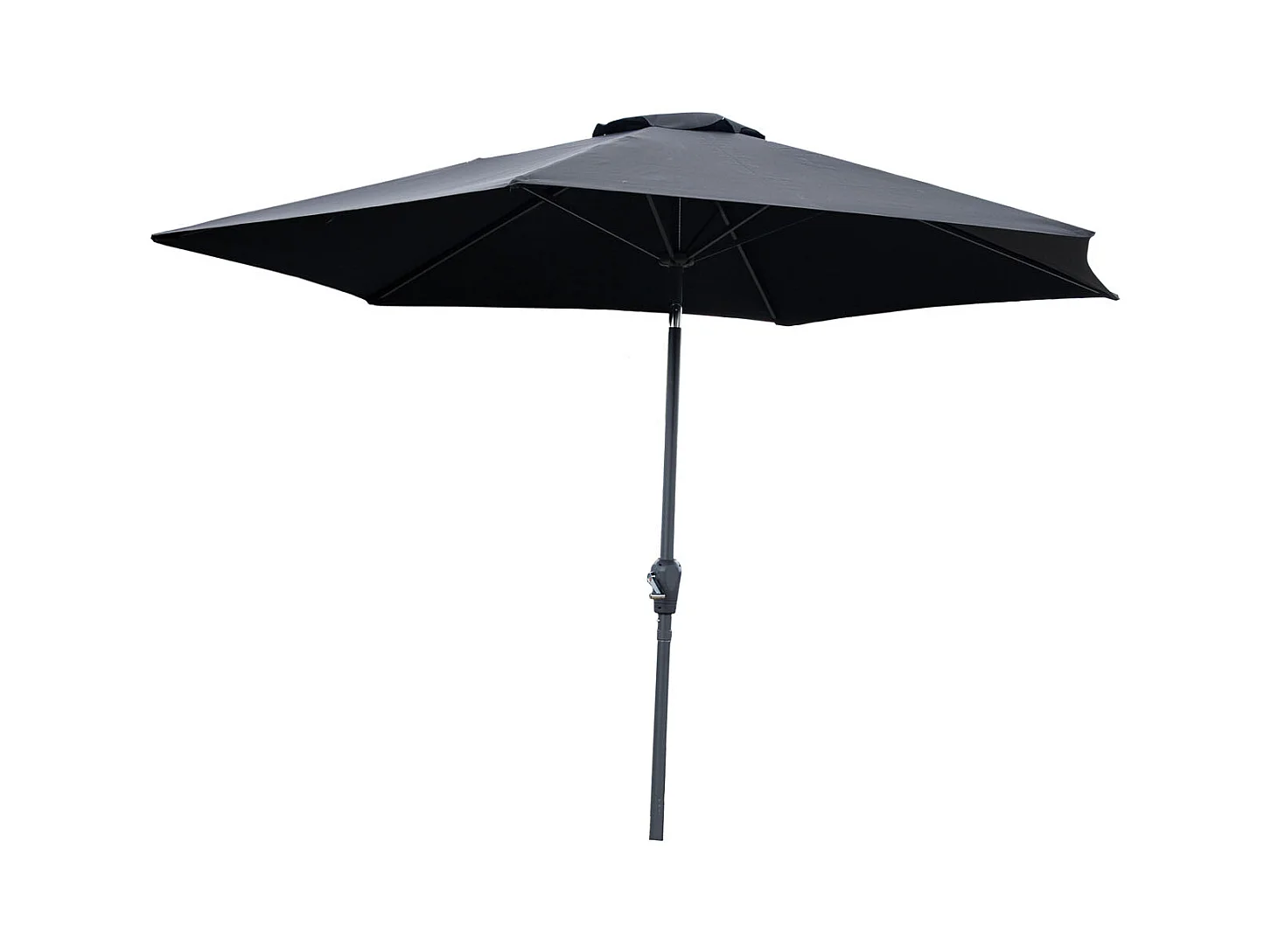 Parasol en Métal "Leeds" 300cm Noir