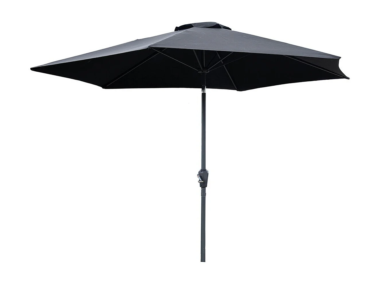 Parasol en Métal "Leeds" 300cm Noir