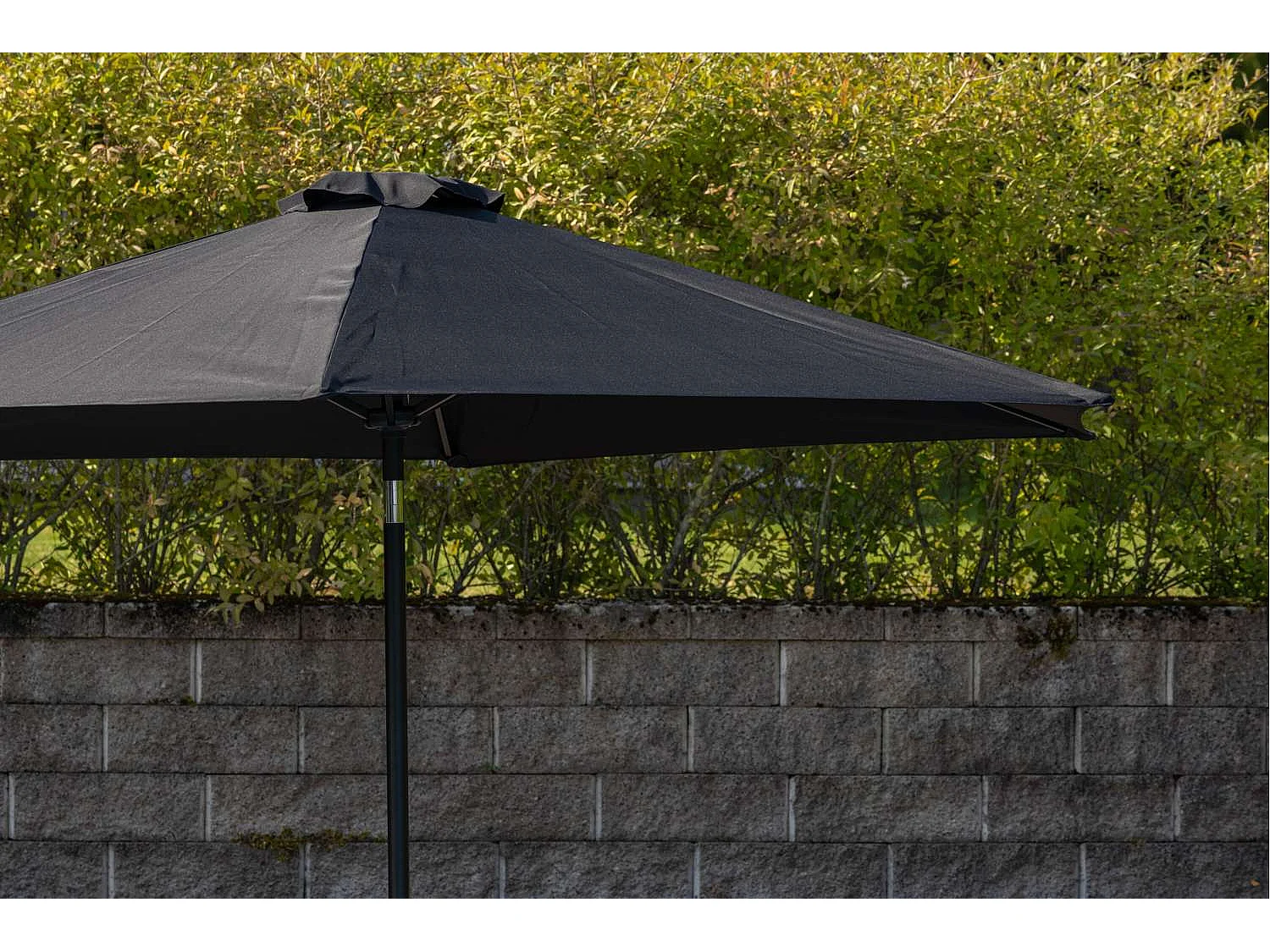 Parasol en Métal "Leeds" 300cm Noir