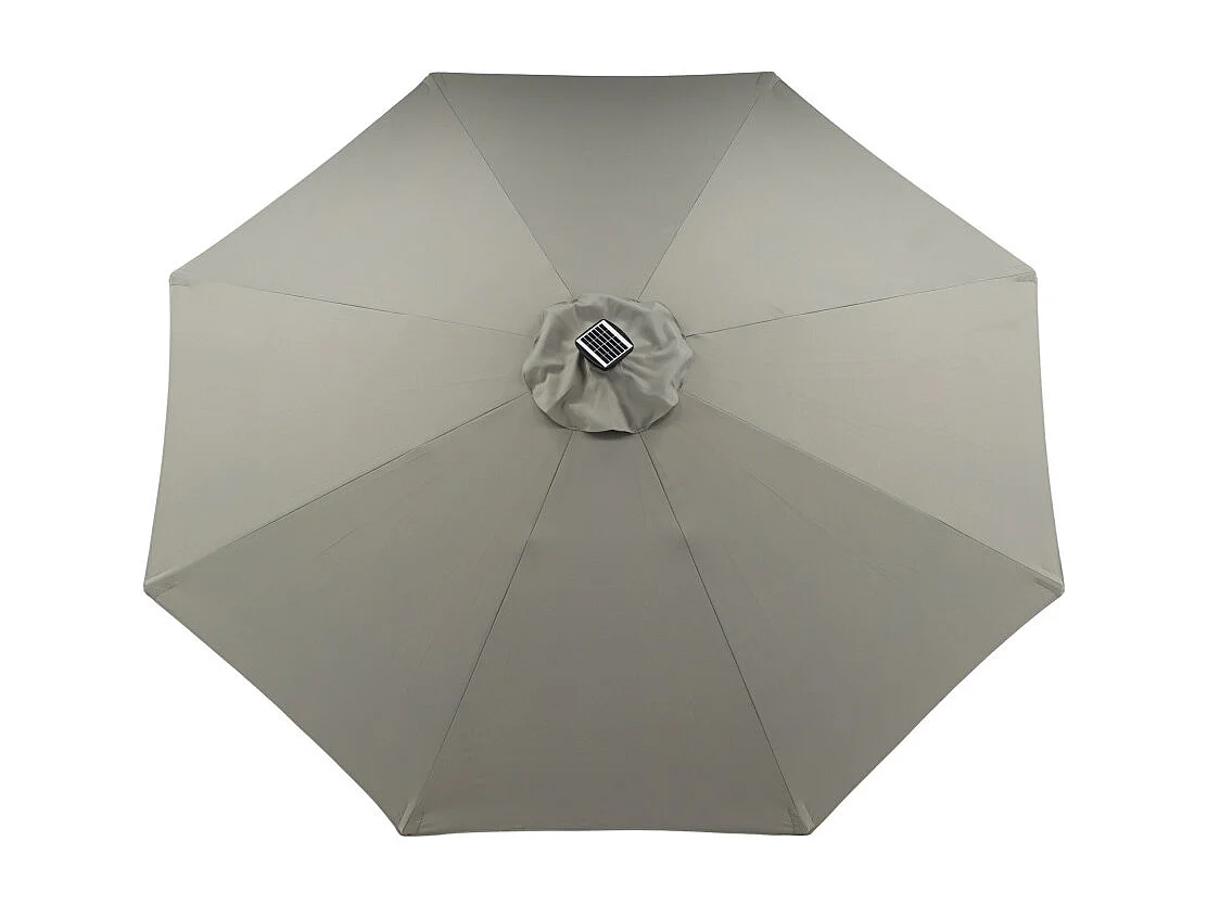 Parasol à LED "Sabal" 270cm Gris