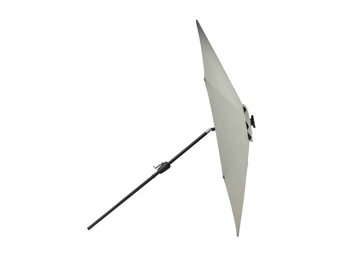 Parasol à LED "Sabal" 270cm Gris