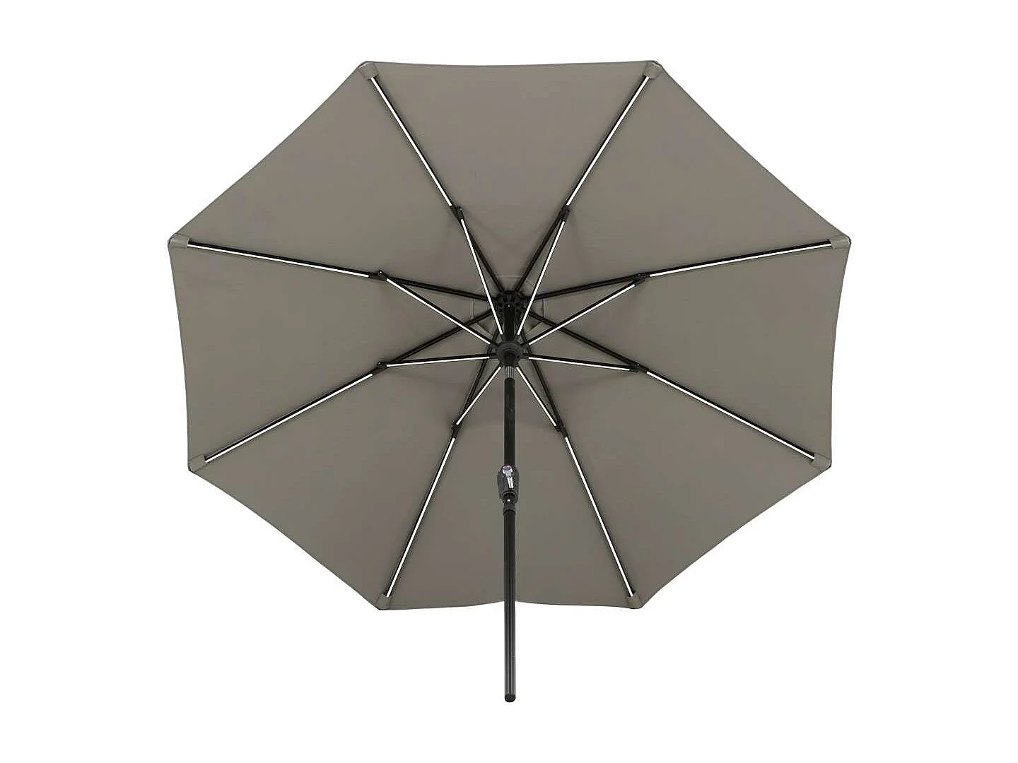 Parasol à LED "Sabal" 270cm Gris