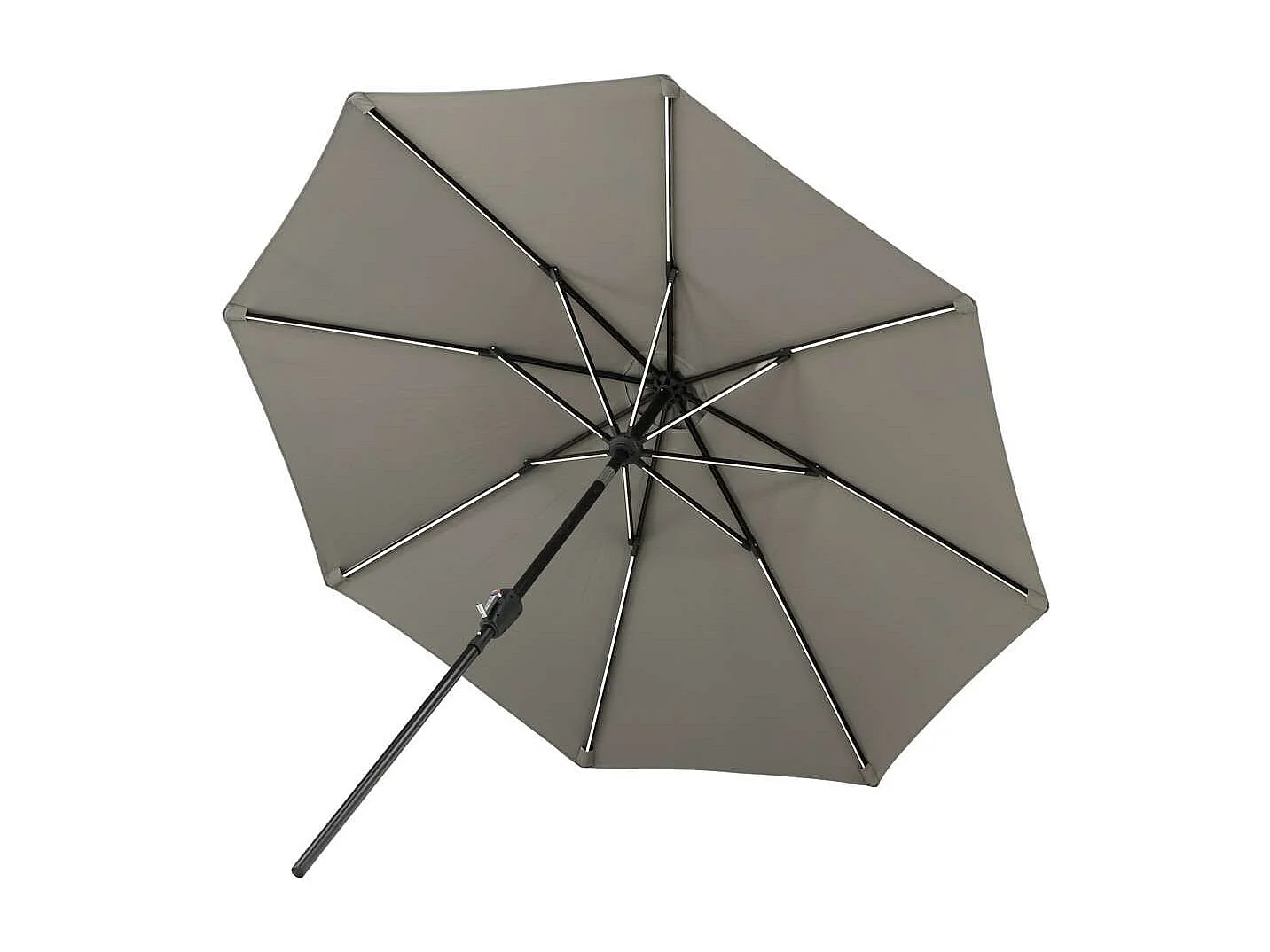 Parasol à LED "Sabal" 270cm Gris