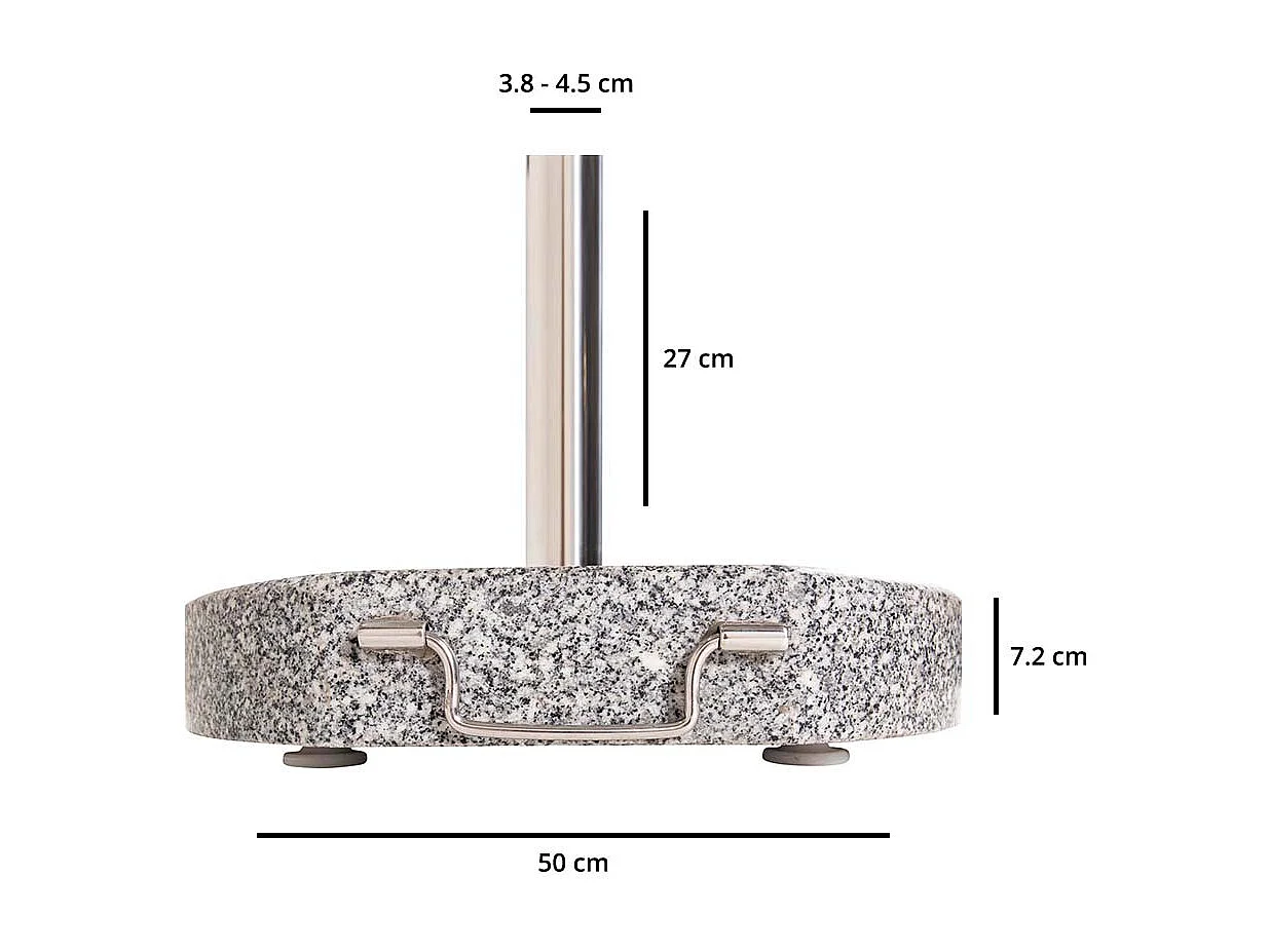 Stathera parasolvoet grijs.