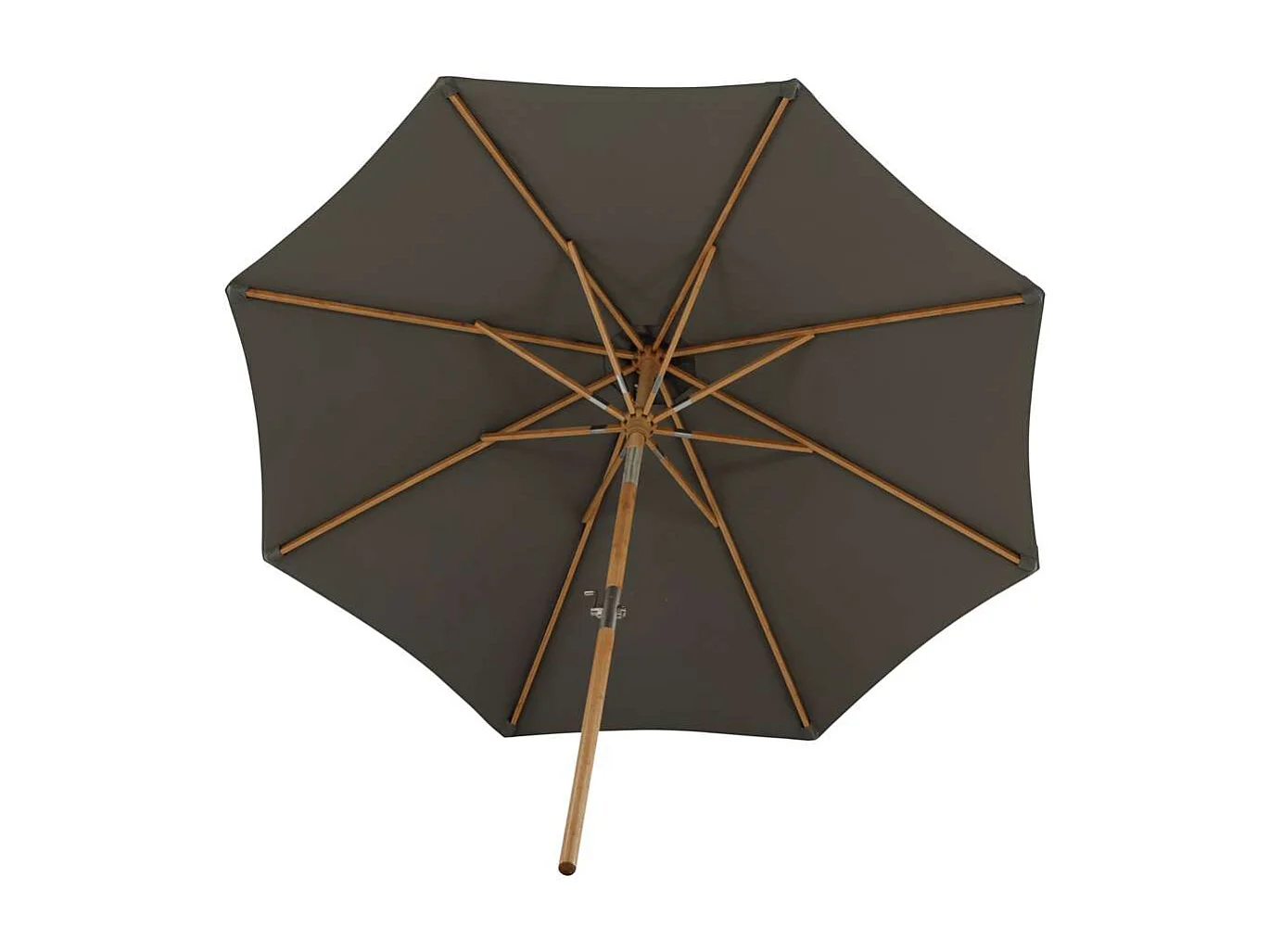 Cerox parasol met kantelfunctie grijs.