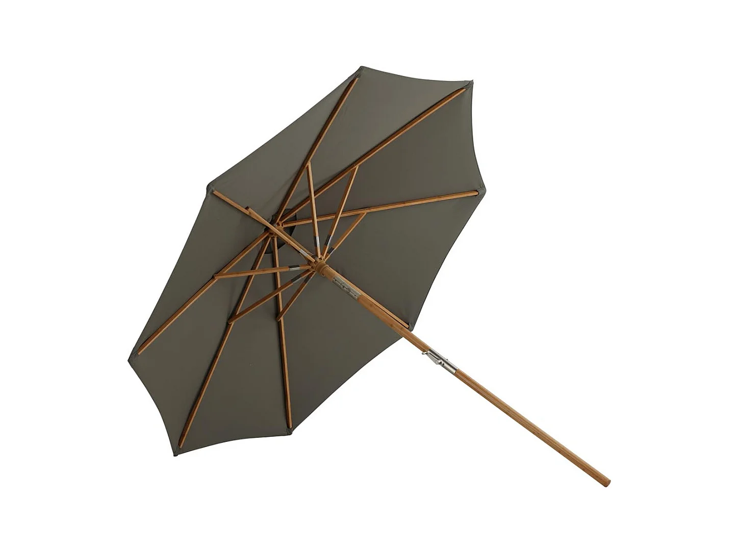 Parasol Cerox con inclinación color gris.