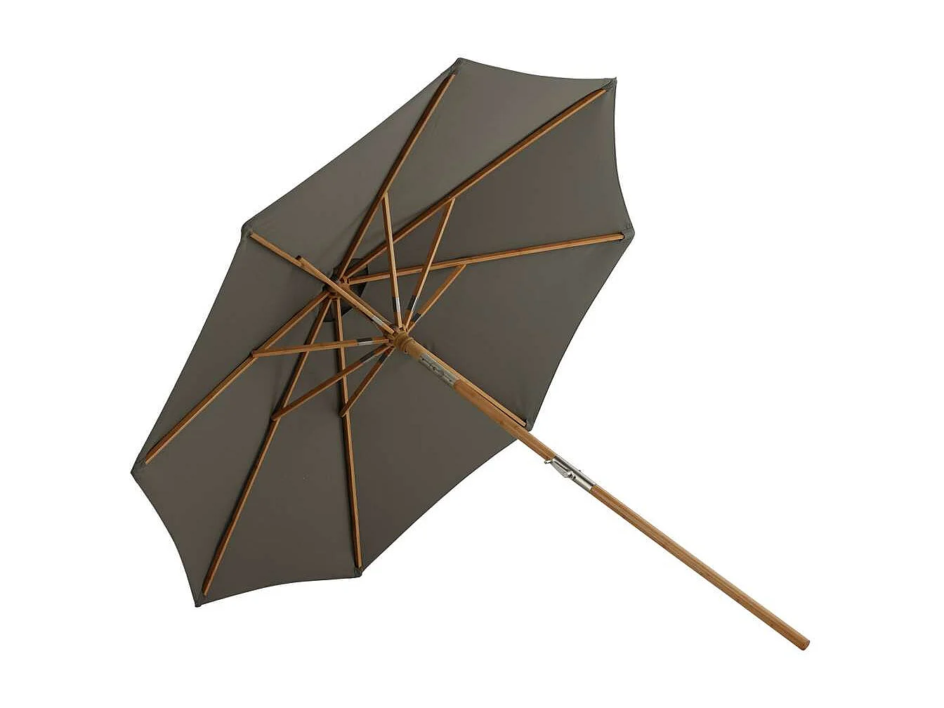 Cerox parasol met kantelfunctie grijs.