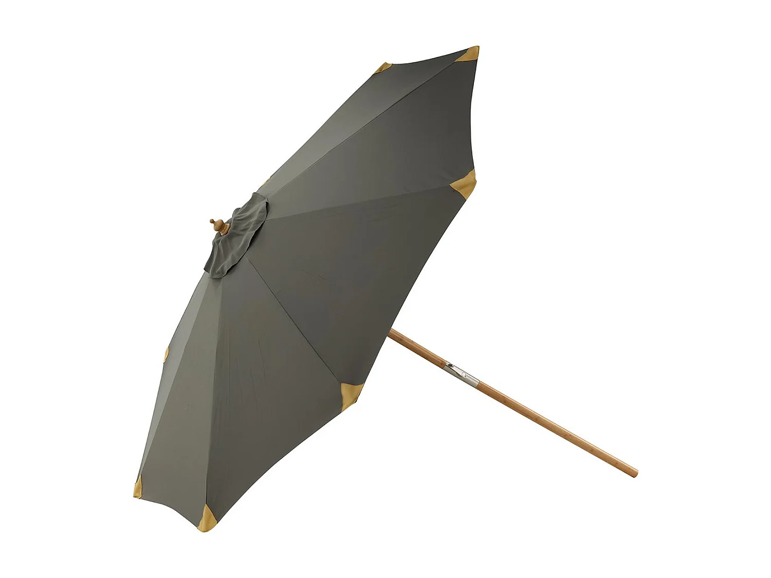 Parasol en Bois "Cerox" 270cm Gris