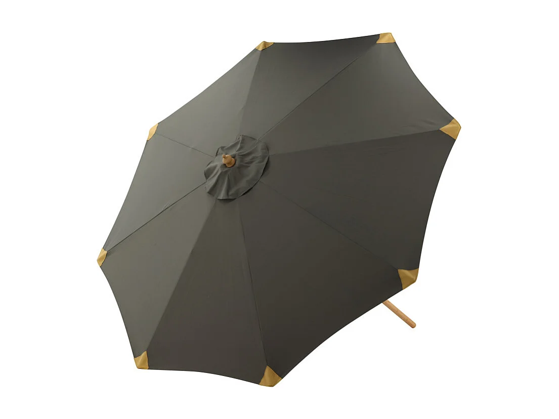 Parasol en Bois "Cerox" 270cm Gris