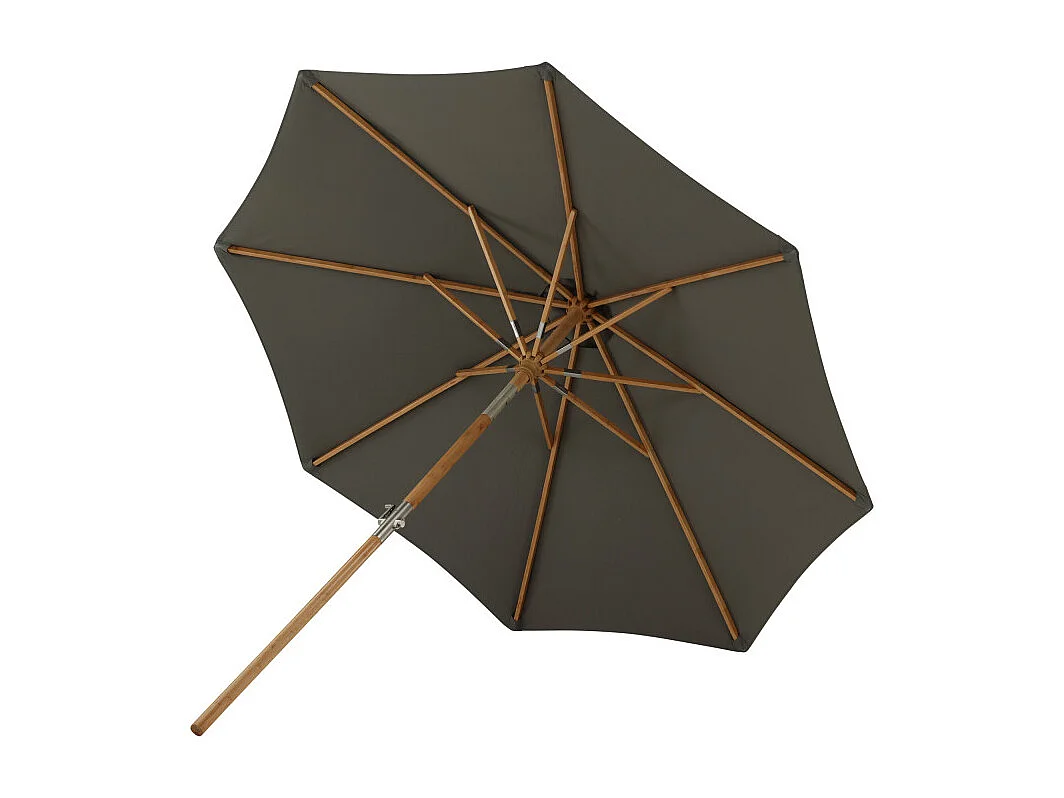 Parasol en Bois "Cerox" 270cm Gris