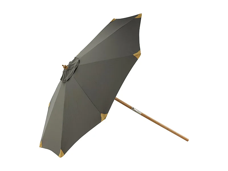 Parasol en Bois "Cerox" 270cm Gris