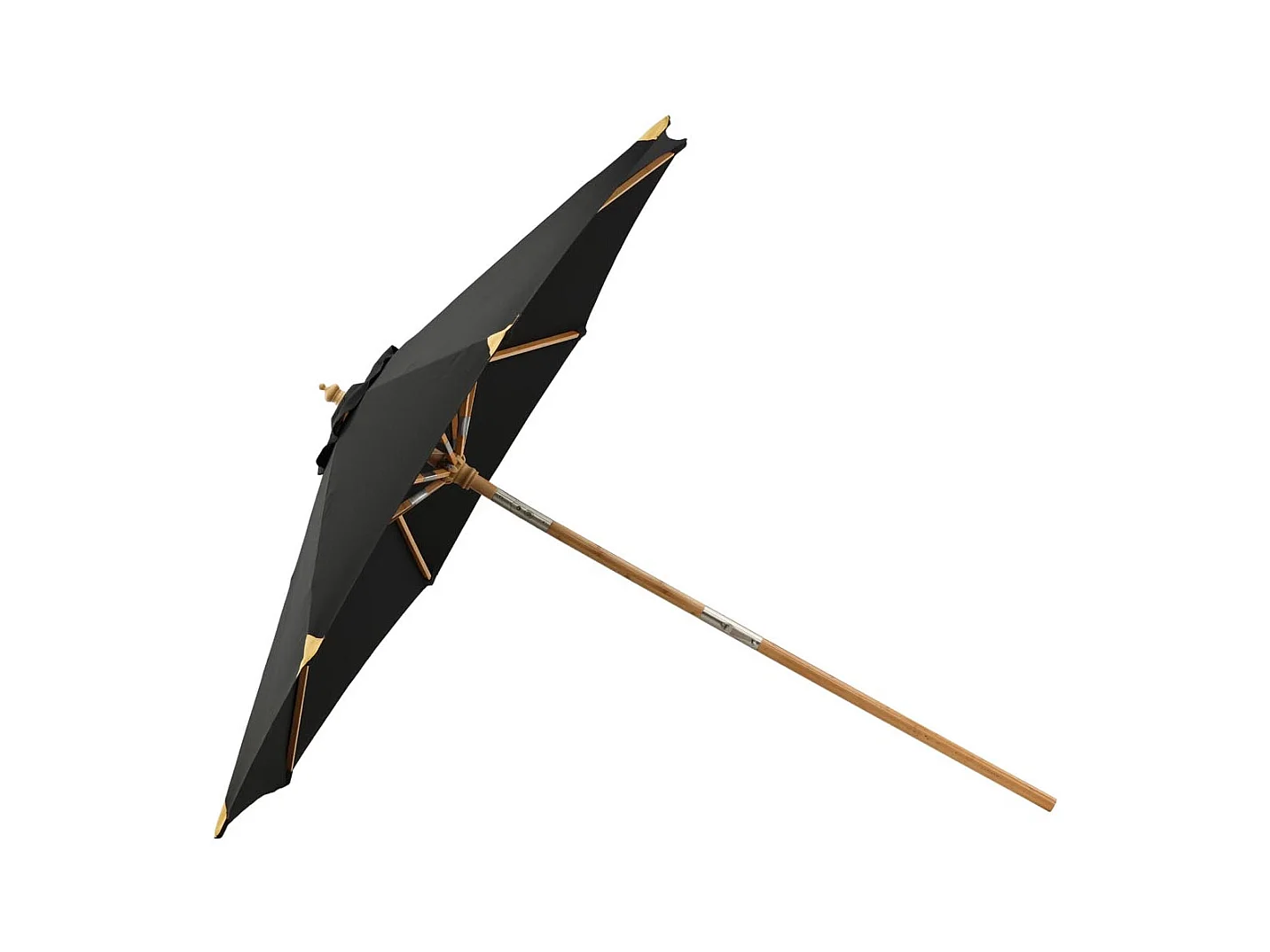 Parasol en Bois "Cerox" 270cm Noir