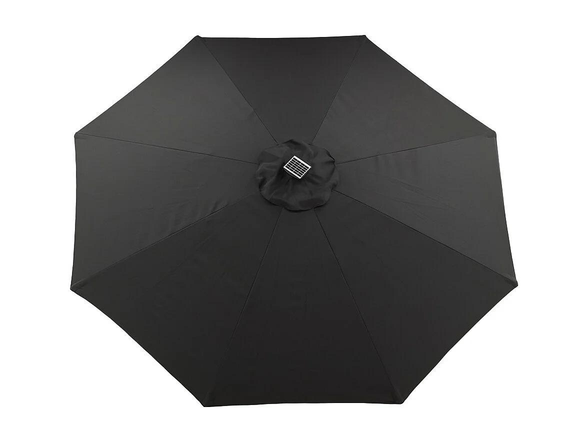 Parasol à LED "Sabal" 270cm Noir