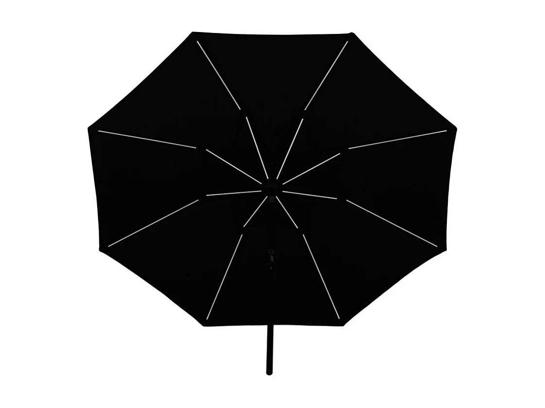 Parasol à LED "Sabal" 270cm Noir