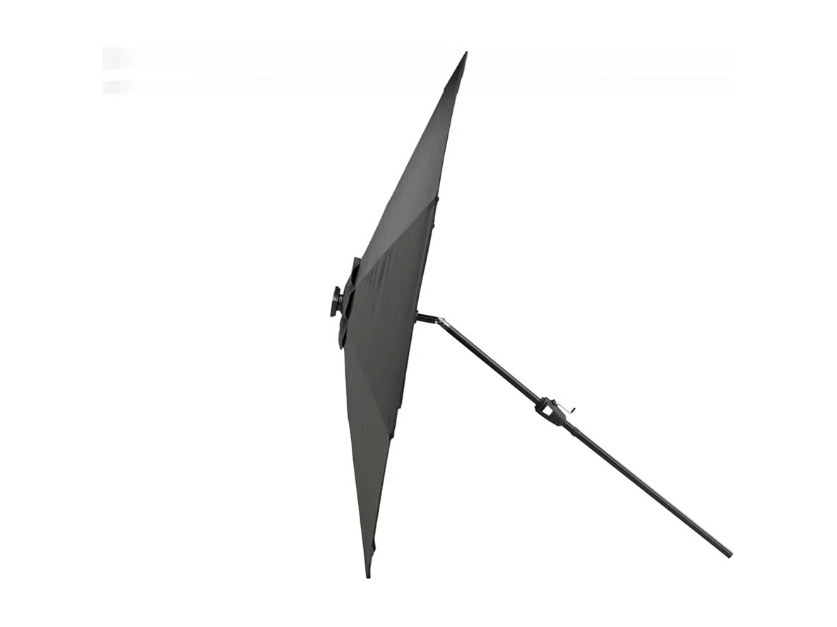 Parasol à LED "Sabal" 270cm Noir