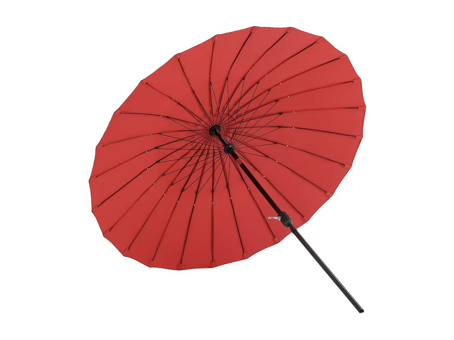 Palmetto parasol avec fonction d'inclinaison rouge.