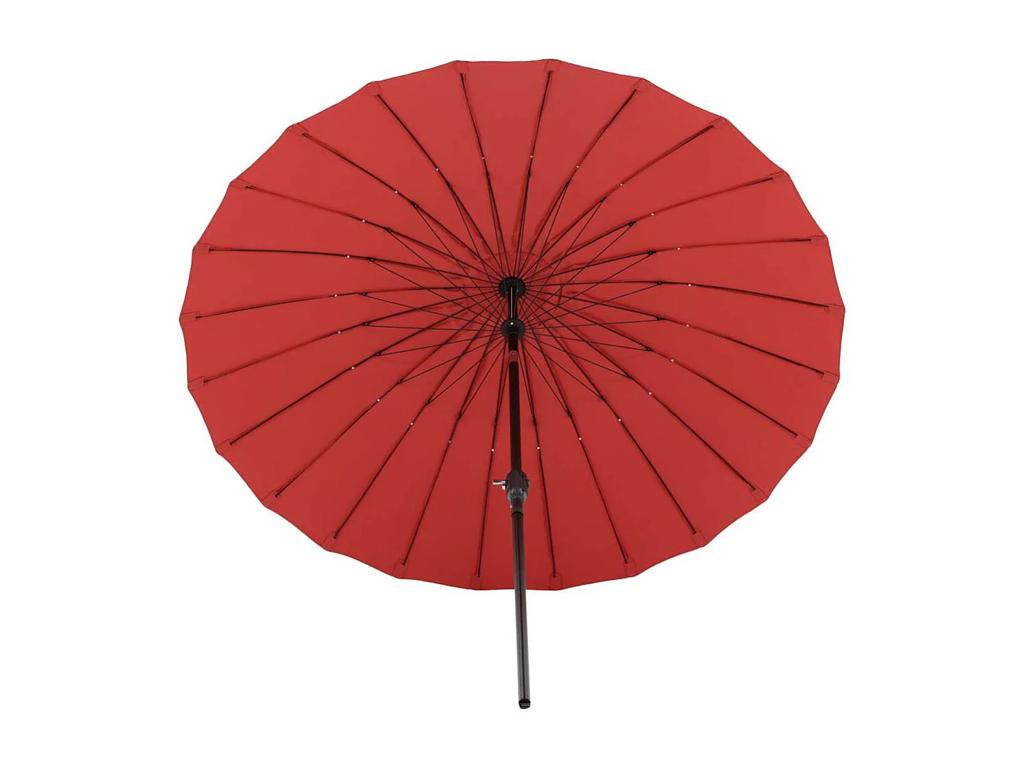 Palmetto parasol avec fonction d'inclinaison rouge.