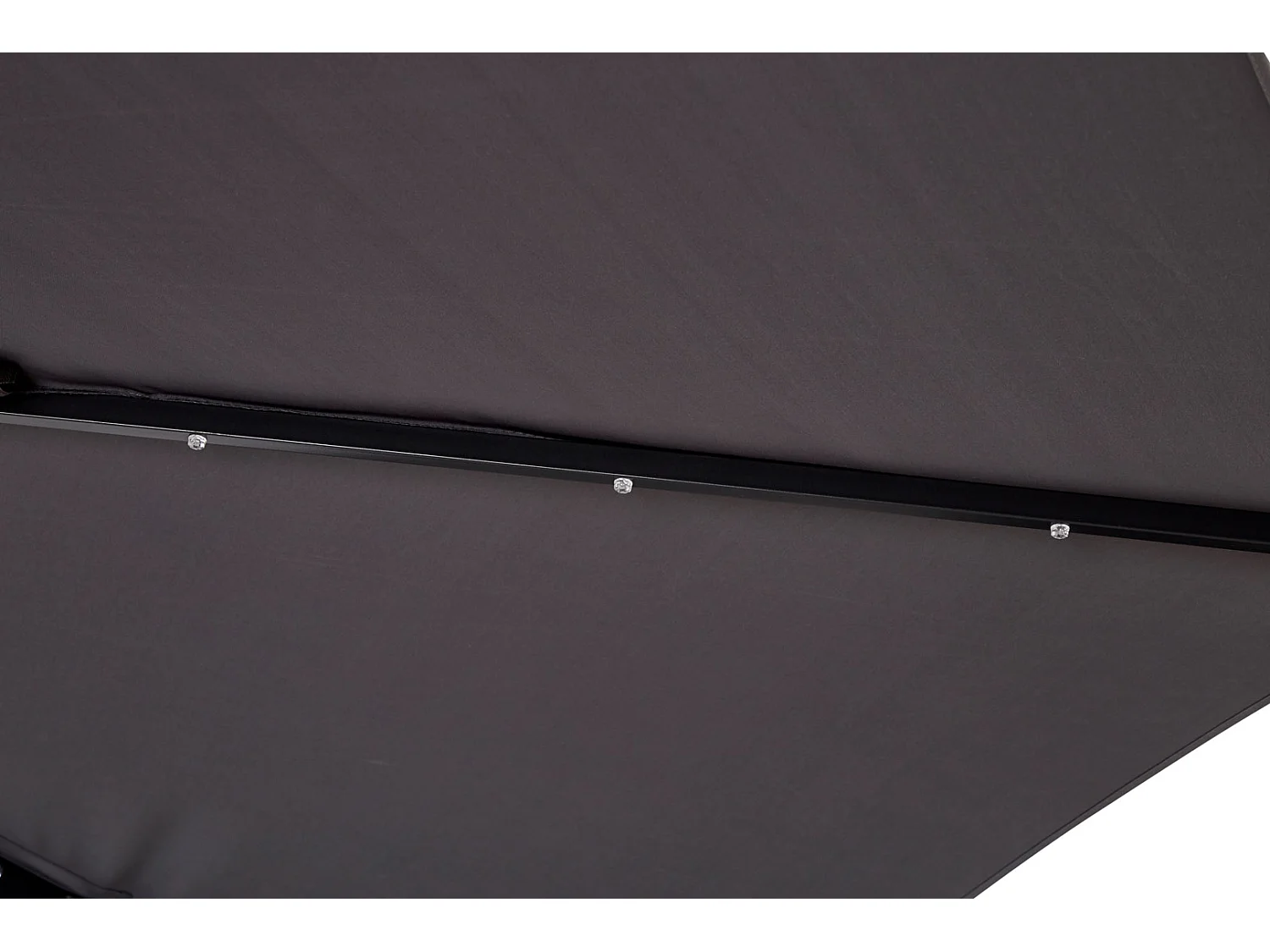 Torben zonnescherm Parasol, hangparasol Ø3.5M zwart, grijs.