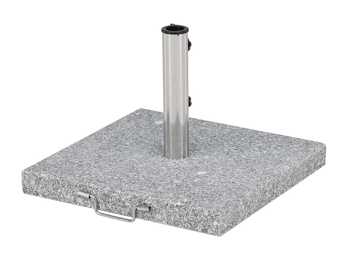 Pied de Parasol Moucheté Carré "Stathera" 50cm Gris