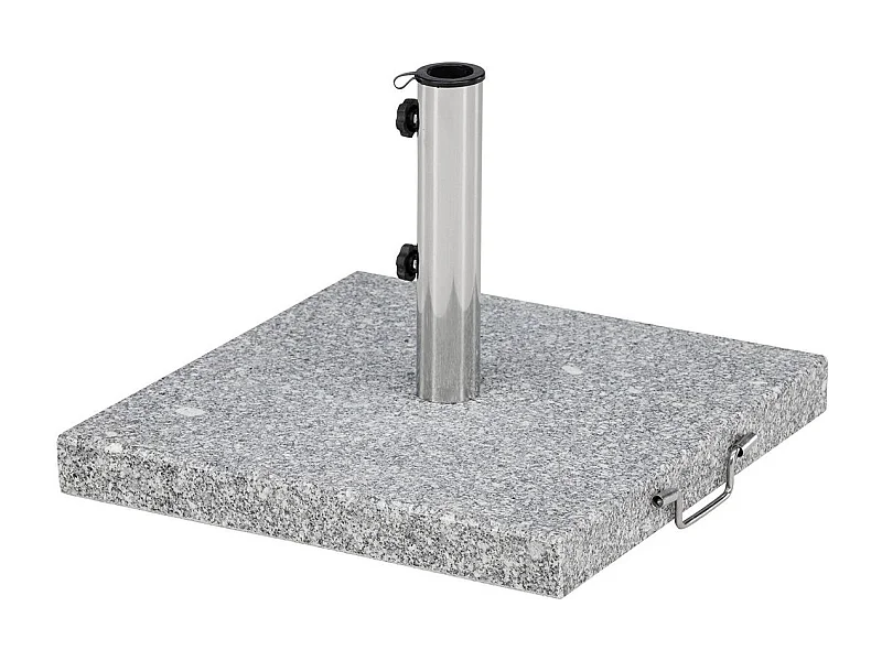 Pied de Parasol Moucheté Carré "Stathera" 50cm Gris