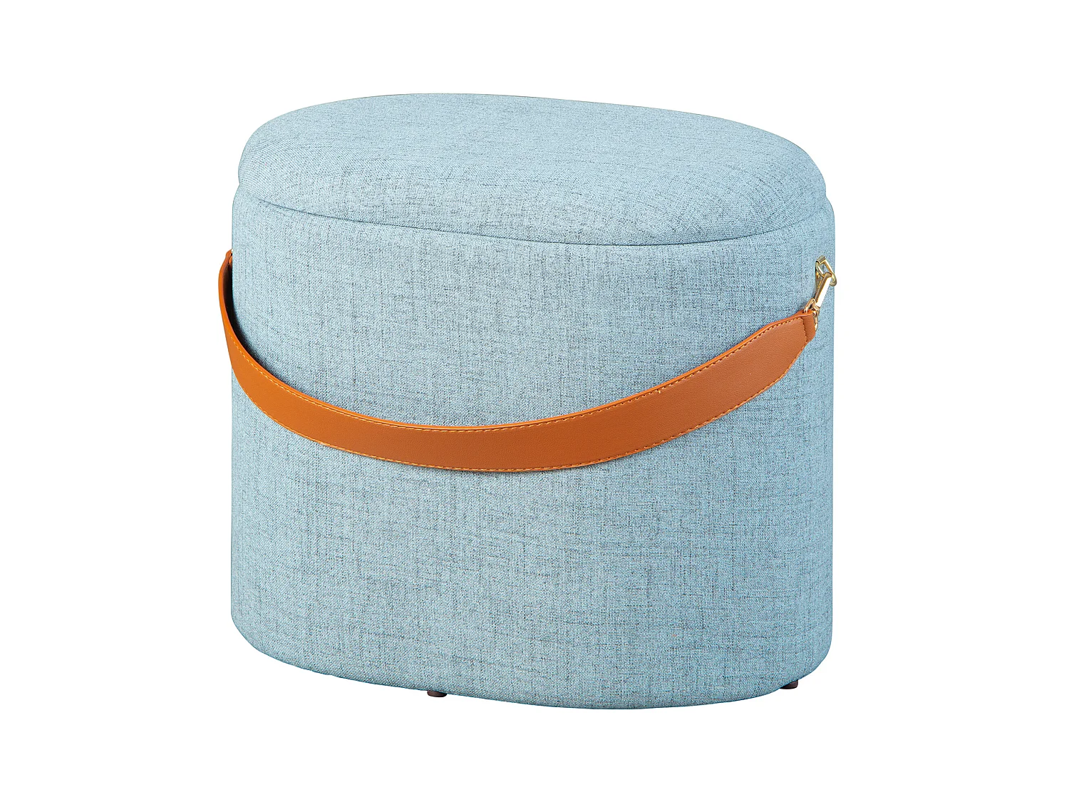 Dirax Fusshocker, Hocker mit Aufbewahrung grau und braun.