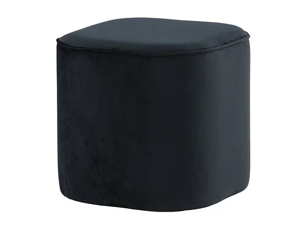 Pouf en Velours "Piff" 44cm Noir