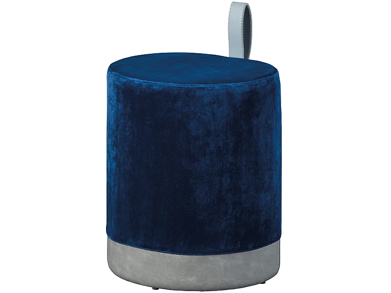 Osana Repose-pieds/Tabouret, bleu et gris.