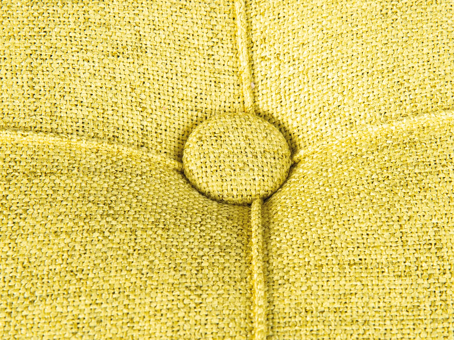 Ymas Fusshocker, Hocker mit Aufbewahrung gelbgrün und braun.