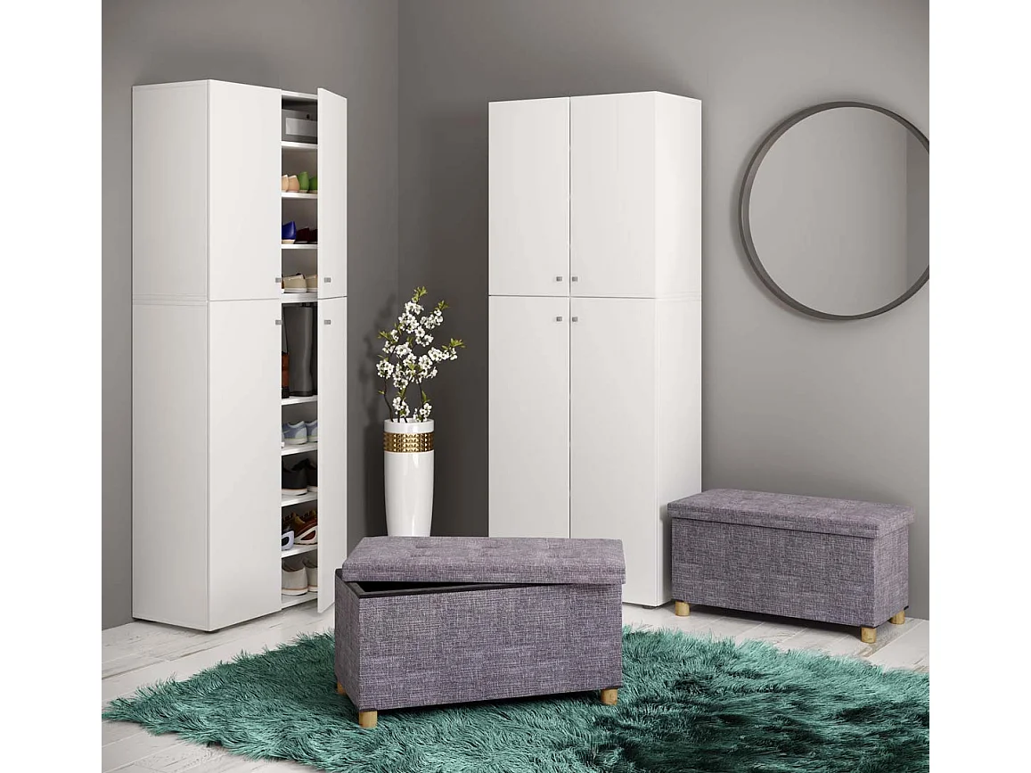 Stoff Sitztruhe Sitzbank Truhe Box Kiste Sizos L
