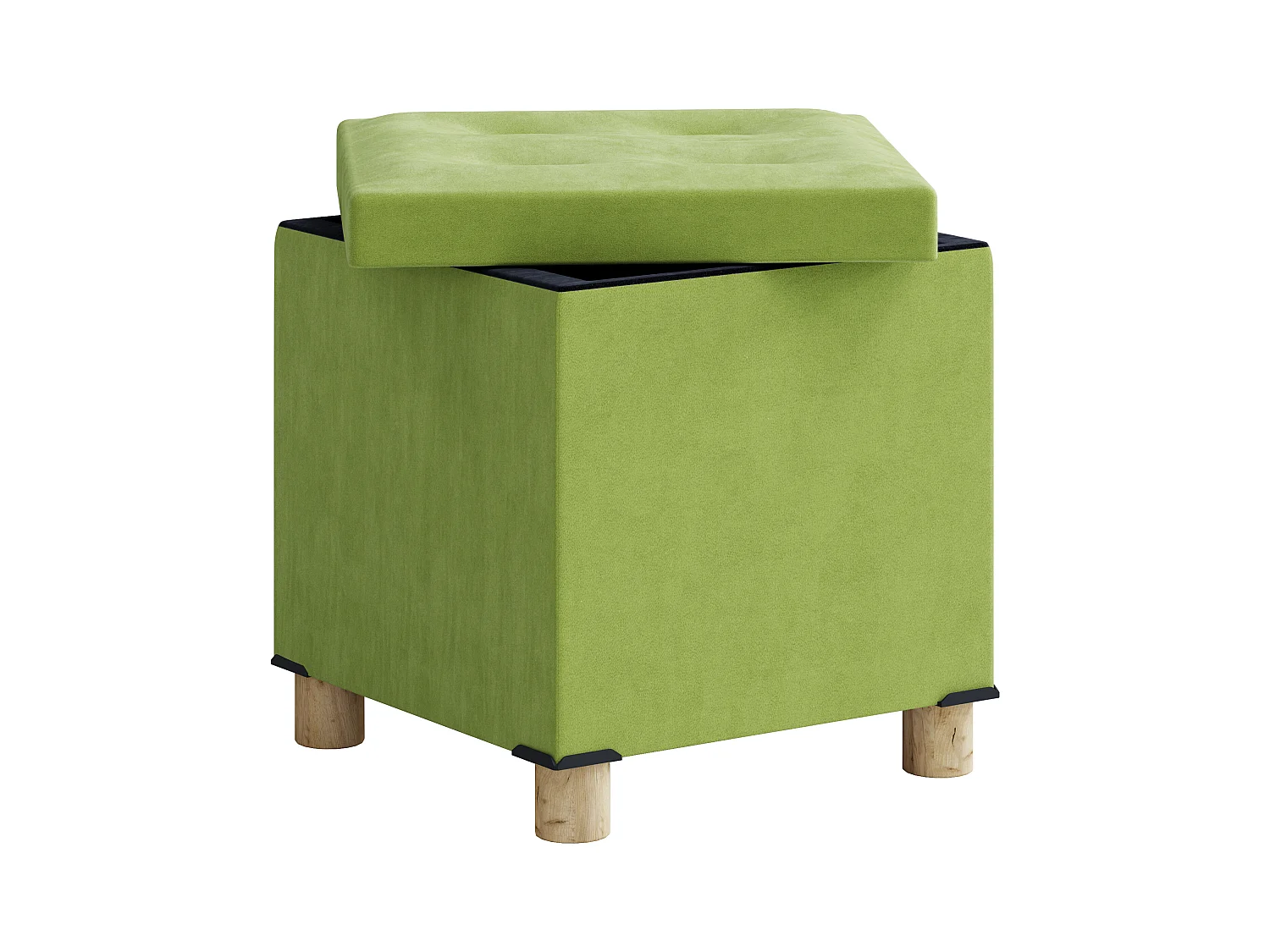 Seat Sizos Green H. 40 x W. 38 x D. 38 cm